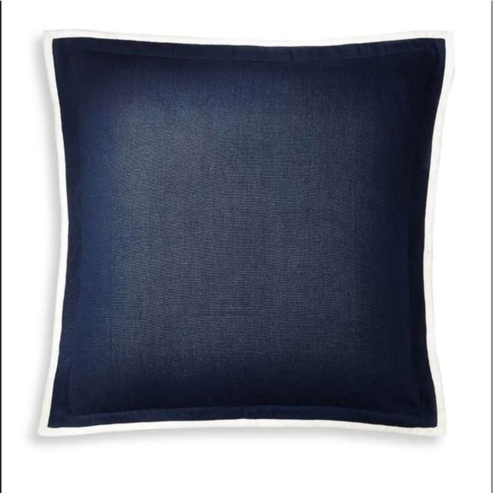 Ralph Lauren Branford Euro Sham. Color: Navy